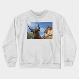 Bull, Stock Exchange, Frankfurt Crewneck Sweatshirt